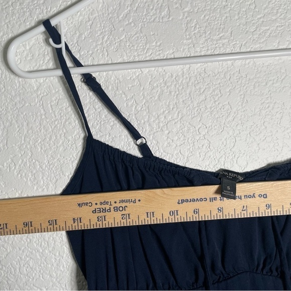 Banana Republic Dress Midi Spaghetti Strap Summer Dress Women’s Size Small Blue - Picture 7 of 9